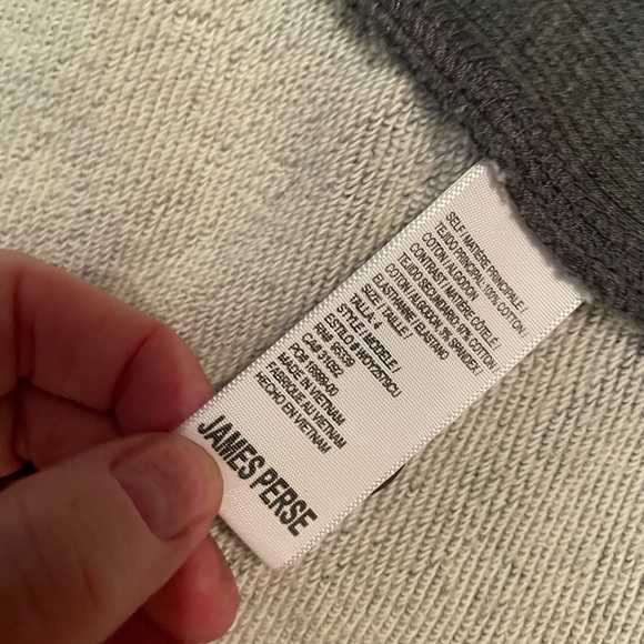 James Perse Blazer Sweater 4 XL French terry gray - Picture 9 of 10